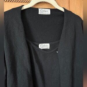 Women's Black Cashmere twin set